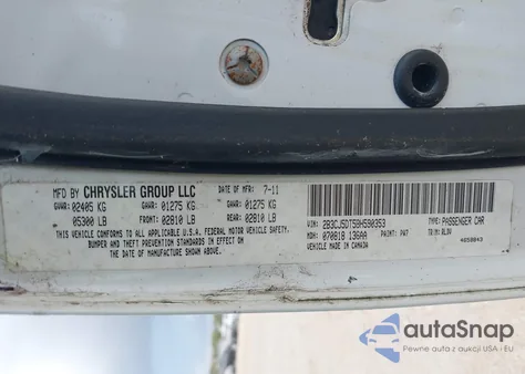 2011 Dodge Challenger R/T z USA, uszkodzony, nr VIN 2B3CJ5DT5BH590353